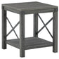 Freedan - Grayish Brown - Square End Table