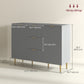 Sideboard Buffet Cabinet with 3 Drawers - Grey