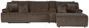4 Pc. Reclining Sectional With Raf Press Back Chaise