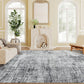 Area Rug for Living Room 8x10, Modern Abstract Machine Washable Rug, Non-Slip Carpet for Bedroom, Dining Room, Grey