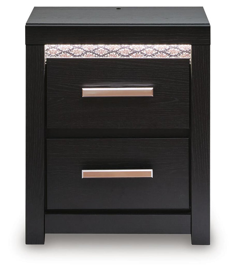 Brizmore - Two Drawer Night Stand - Black