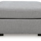 Lakepoint - Oversized Accent Ottoman - Nickel