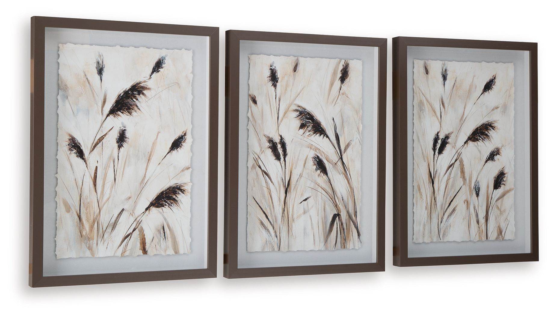 Honslow - Brown / Black / White - Wall Art Set (Set of 3) - Forward Furniture
