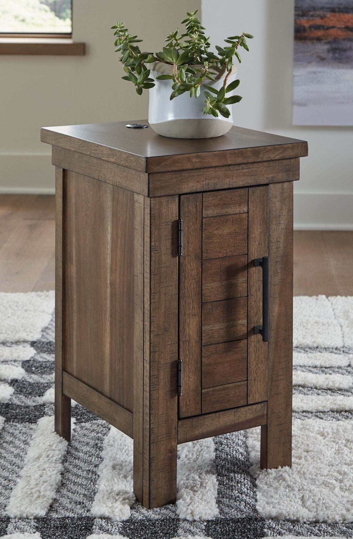 Moriville - Grayish Brown - Chair Side End Table - Forward Furniture