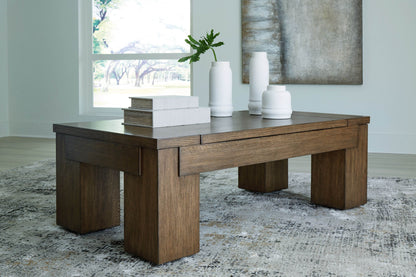 Rosswain - Warm Brown - Lift Top Cocktail Table - Forward Furniture