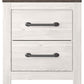 Gerridan - Two Drawer Night Stand - White / Gray