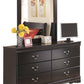 Huey Vineyard - Black - Dresser, Mirror