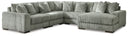5 Pc. Right Arm Facing Chaise Sectional