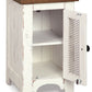 Wystfield - Chair Side End Table - White / Brown