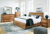 Dressonni - 4 Pc. - Dresser, Mirror, King Panel Bed - Brown