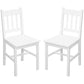 Slat Back Dining Chairs Set of 2 - White