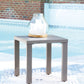 Half Moon Beach - Square End Table - Gray