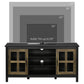 TV Stand for TVs up to 55 Inches, TV Cabinet with Adjustable Shelves and Cable Holes, TV Bench for Living Room, Black
