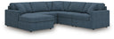 5 Pc. Sectional With Laf Corner Chaise And Raf Corner Chair