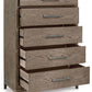 Chrestner - Gray - Five Drawer Chest