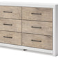 Charbitt - Two-tone - Six Drawer Dresser