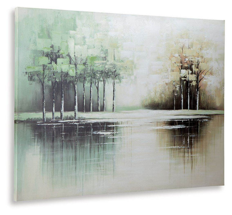 Garlenridge - Green / Tan / White - Wall Art - Forward Furniture