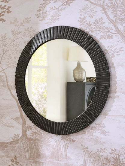Ozias - Black - Accent Mirror - Forward Furniture