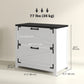2-Drawer Farmhouse Filing Cabinet - White