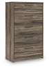 Elbrim - Five Drawer Chest - Brown