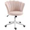 Armless Swivel Office Chair with Tilt - Pink