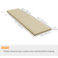 Patio Chaise Lounge Chair Cushion Replacement Sun Lounger Pads with Headrest and Ties, Beige