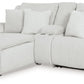 Top Tier - Alloy - 3-Piece Reclining Sectional Sofa Laf Press Back Chaise - Fabric