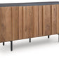 Quintavious - Brown / Charcoal - Accent Cabinet