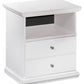 Bostwick - White - One Drawer Night Stand