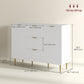 Sideboard Buffet Cabinet with 3 Drawers - White