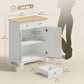 27" Sideboard Buffet Cabinet with Storage - White