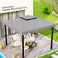 10' x 10' Gazebo Replacement Canopy, Gazebo Top Cover with Double Vented Roof for Garden Patio Outdoor TOP ONLY, Grey