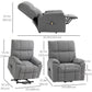 Lift Chair for Seniors, Microfibre Upholstered Electric Recliner Chair with Remote, Quick Assembly, Grey