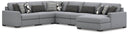 6 Pc. Right Arm Facing Corner Chaise Sectional