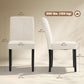 Dining Chairs Set of 4 with Padded Seat - Beige