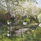 7.1FT Metal Garden Arch with Gate and 4 Planter Boxes, Garden Arbor Trellis for Climbing Plants, Outdoor Wedding, Decoration, Bridal Party, Black