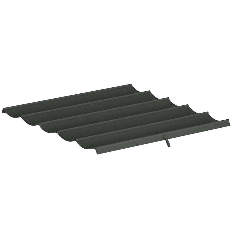 8.2' x 8.4' Dark Grey Retractable Pergola Canopy Replacement