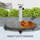 Round Patio Umbrella Base with Wheels, 44 lbs Resin Umbrella Stand Base, 1.3"/1.5"/1.9" Umbrella Poles Bronze