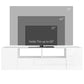 TV Stand for TVs up to 60", TV Unit with LED Lights, Storage Shelves and Cupboards, 53.9" x 13.8" x 16.5", White