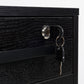 Lockable Vertical File Cabinet with Lock, 3 Drawer Filing Cabinet with Hanging Bars for Letter and A4 Size, Black