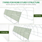 20'x10'x6.6' Tunnel Greenhouse with UV-Resistant Cover, Zippered Door and 12 Roll-up Windows, Outdoor Green House for Garden Plant, White