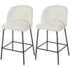 Counter Height Linen Bar Stools Set of 2