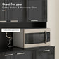 71" Kitchen Pantry Storage Cabinet, Storage Buffet with Hutch, Adjustable Shelves for Living Room, High Gloss Black