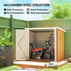 5' x 3' Metal Garden Tool Shed with Double Doors