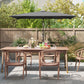6.6x9.6ft Rectangle Aluminum Tilt Patio Umbrella, Garden Market Parasol, Outdoor Sunshade Canopy with Crank, Dark Grey