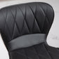 Counter Height Bar Stools Set of 2, Adjustable Height Bar Chairs with Swivel Seat, PU Leather Upholstery