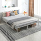 Metal Queen Platform Bed Frame with Headboard, Steel Slat Support, Underbed Storage, No Box Spring Needed, Easy Assembly