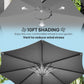 10' Offset Patio Umbrella Cantilever Umbrella with Aluminium Pole 360° Rotation and Tilt Adjustment, Grey