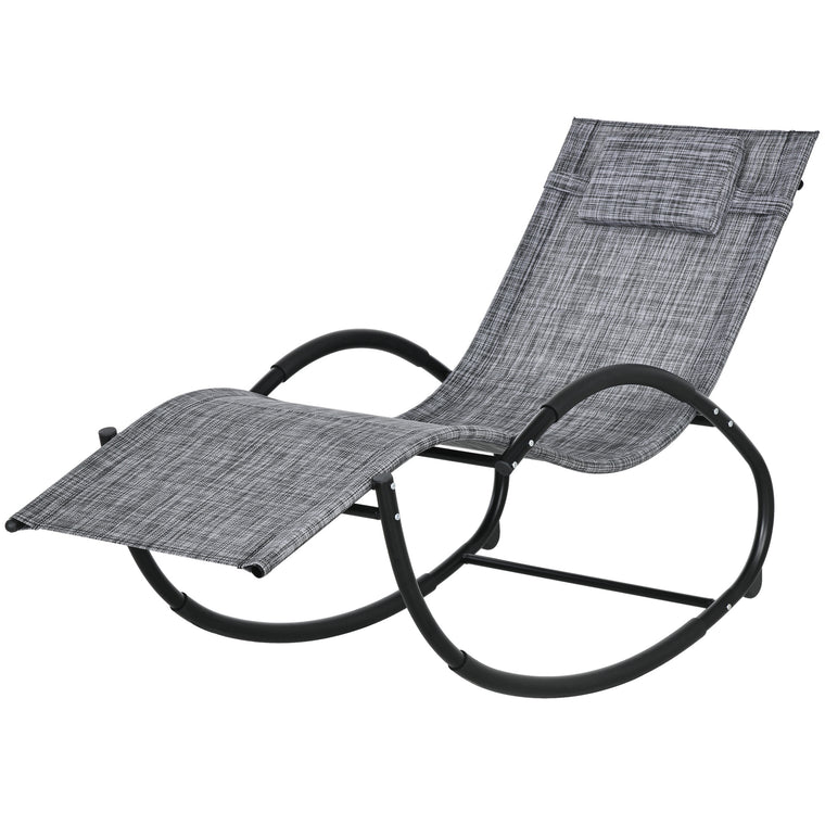 Zero Gravity Rocking Chair with Mesh Seat