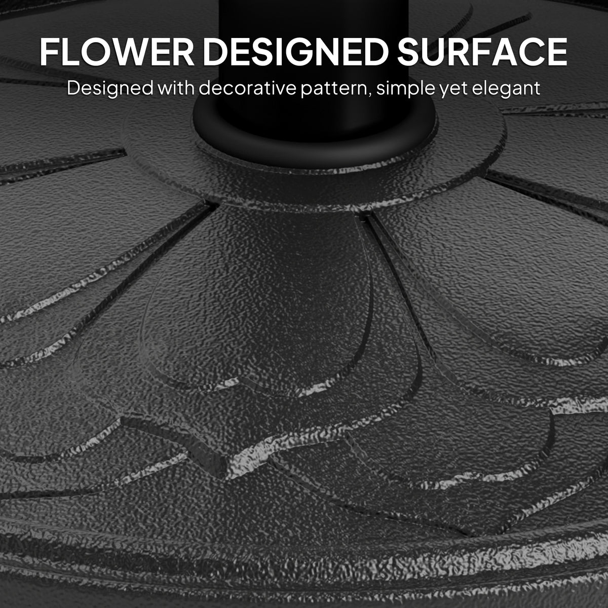 26 lbs Resin Round Umbrella Base with Stand